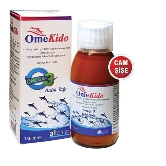 Omekido Balık Yağı Şurubu 150 Ml Portakal Aromalı