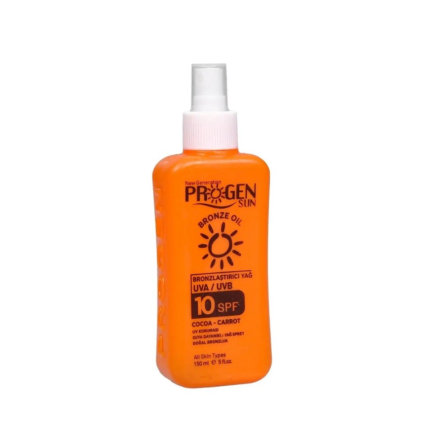 Progen Bronzlaştırıcı Yağ SPF10 150 ml