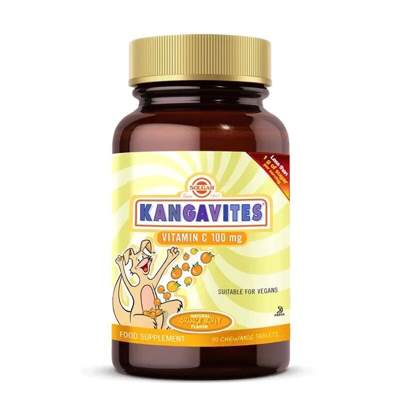 Solgar Kangavites Vitamin C 100 mg 90 Çiğneme Tableti