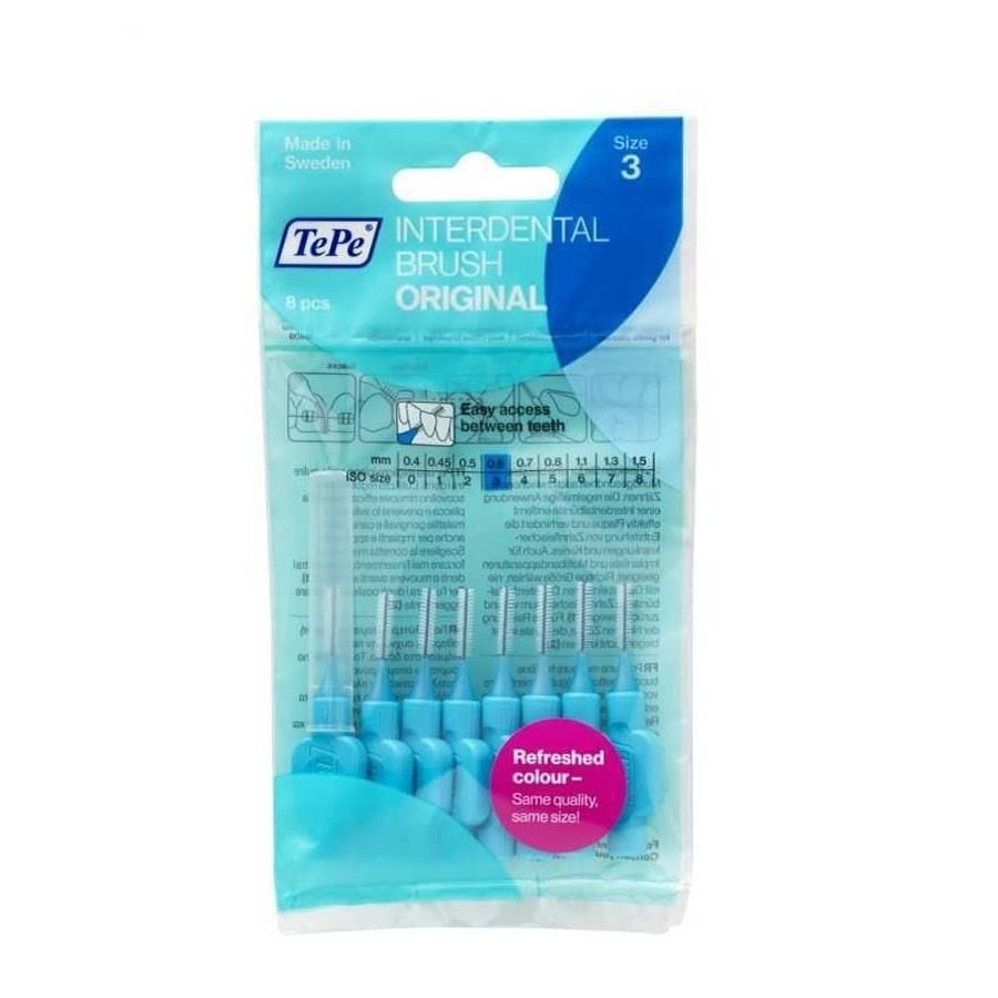 Tepe Interdental Brush Original 6 Pcs , 0.6 MM TePe Arayüz Fırçası MAVİ
