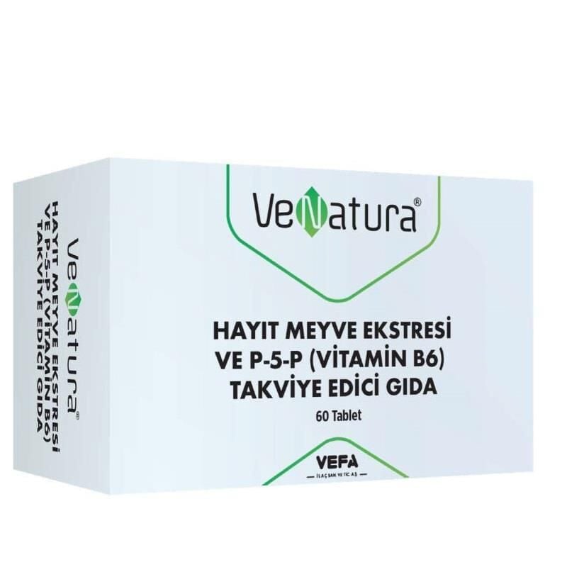 Venatura Hayıt Meyvesi Ekstresi ve P-5-P (Vitamin B6) 60 Tablet