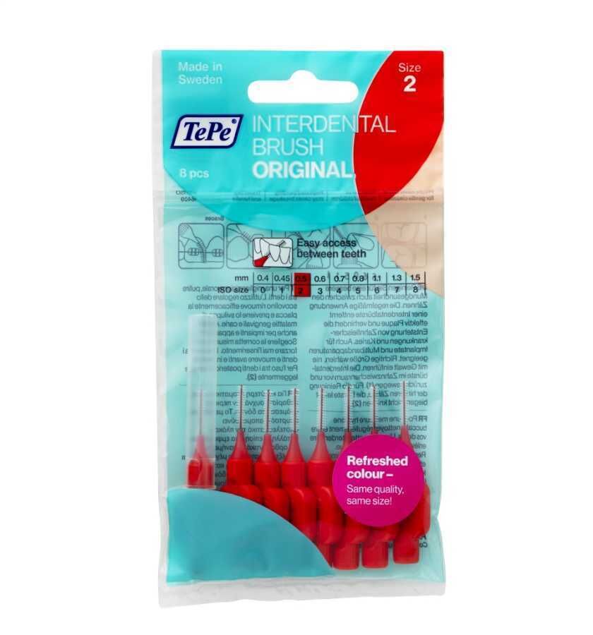 Tepe Interdental Brush Original 6 Pcs , 0.5 MM TePe Arayüz Fırçası KIRMIZI