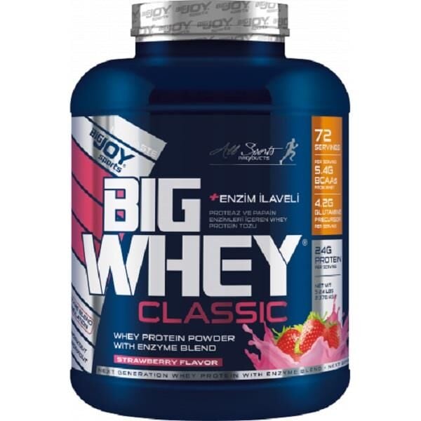 Bigjoy Sports BIGWHEY Whey Protein Classic Çilek 2376g