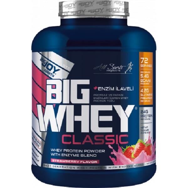 Bigjoy Sports BIGWHEY Whey Protein Classic Çilek 2376g