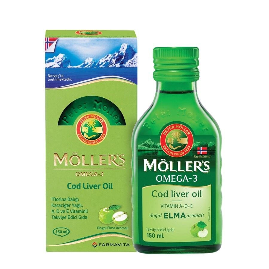 Möllers Omega 3 Elma Aromalı Sıvı 150 ml