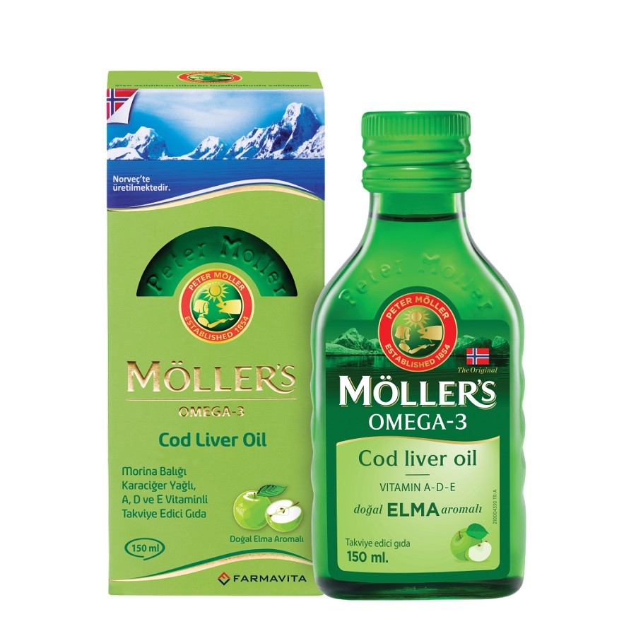 Möllers Omega 3 Elma Aromalı Sıvı 150 ml