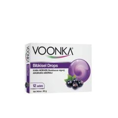 Voonka Pastil Kara Mürver Bitkisel Drops 12 li