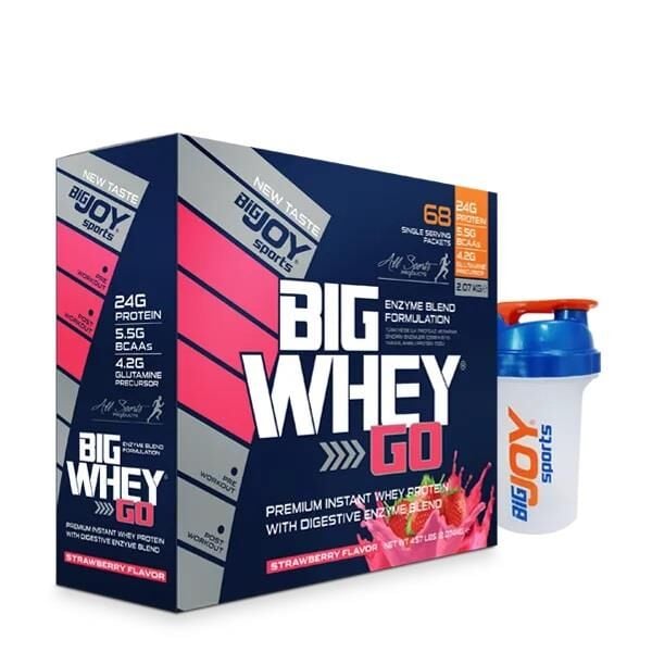 Bigjoy Sports BIGWHEYGO Whey Protein Çilek 68 Servis