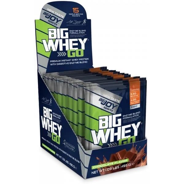 Bigjoy Sports BIGWHEYGO Whey Protein Çikolata 15 Servis
