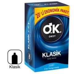 Okey Klasik Prezervatif 20'li Ekonomik Paket
