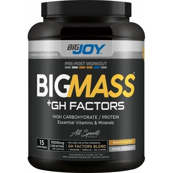 Bigjoy Sports BIGMASS Gainer GH FACTORS Bisküvi 1500g