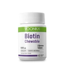 Voonka Biotin Chewable 60 Çiğneme Tableti