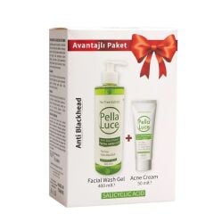 Pella Luce Kofre Akne Krem 50 ml + Yüz Temizleme Jeli 400ml