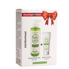 Pella Luce Kofre Akne Krem 50 ml + Yüz Temizleme Jeli 400ml