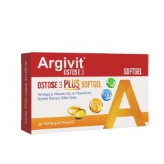 Argivit OSTOSSE 3 Plus 30 Softgel Kapsül