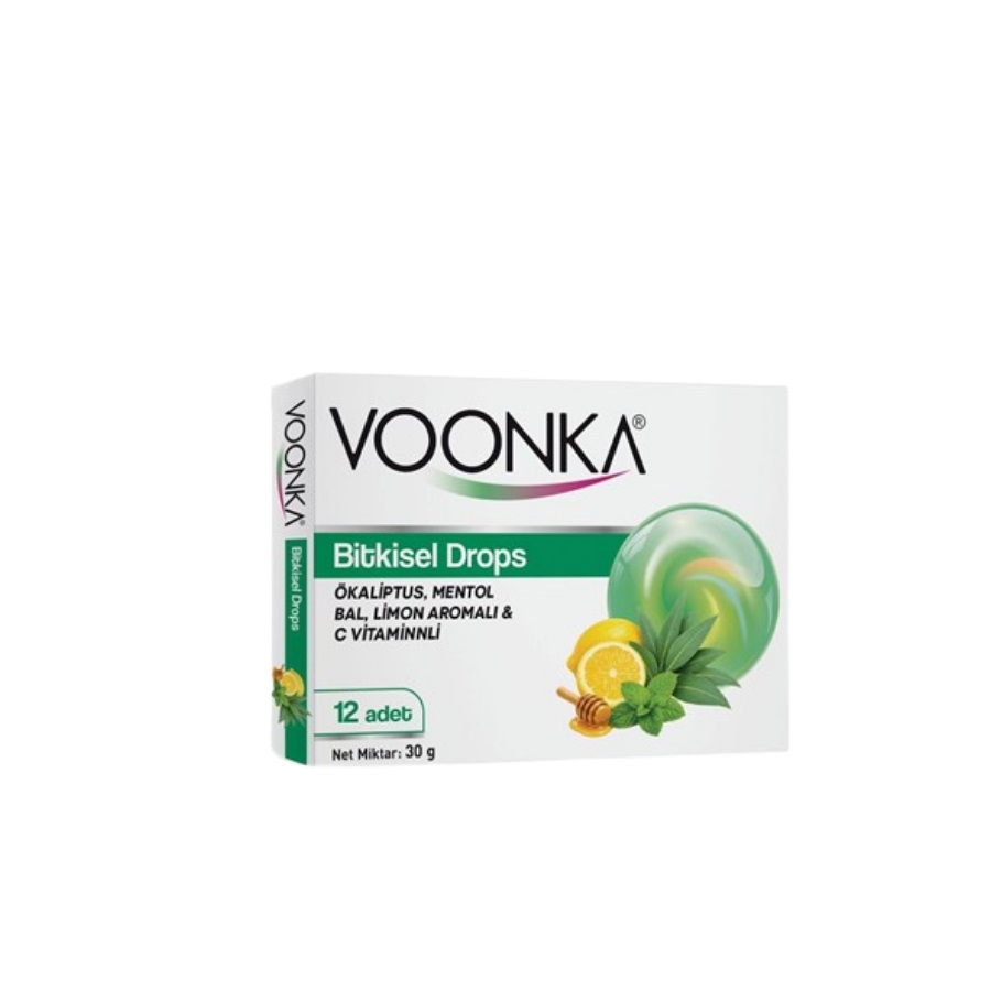 Voonka Pastil Okaliptüs Mentol Bal Bitkisel Drops 12li