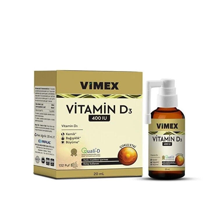 Vimex Vitamin D3 400 IU Sprey 20 Ml