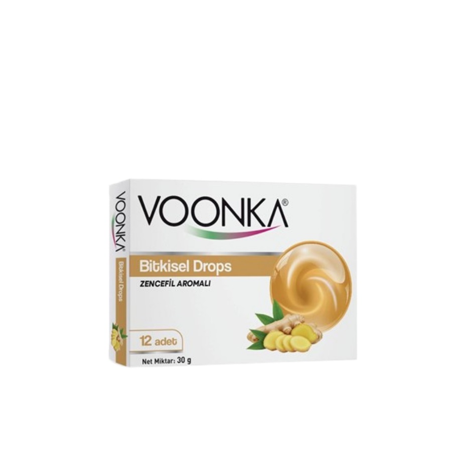 Voonka Pastil Zencefil Bitkisel Drops 12 li