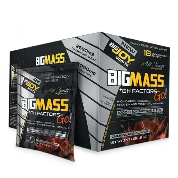 Bigjoy Sports BIGMASSGO GH FACTORS Çikolata 18 Servis