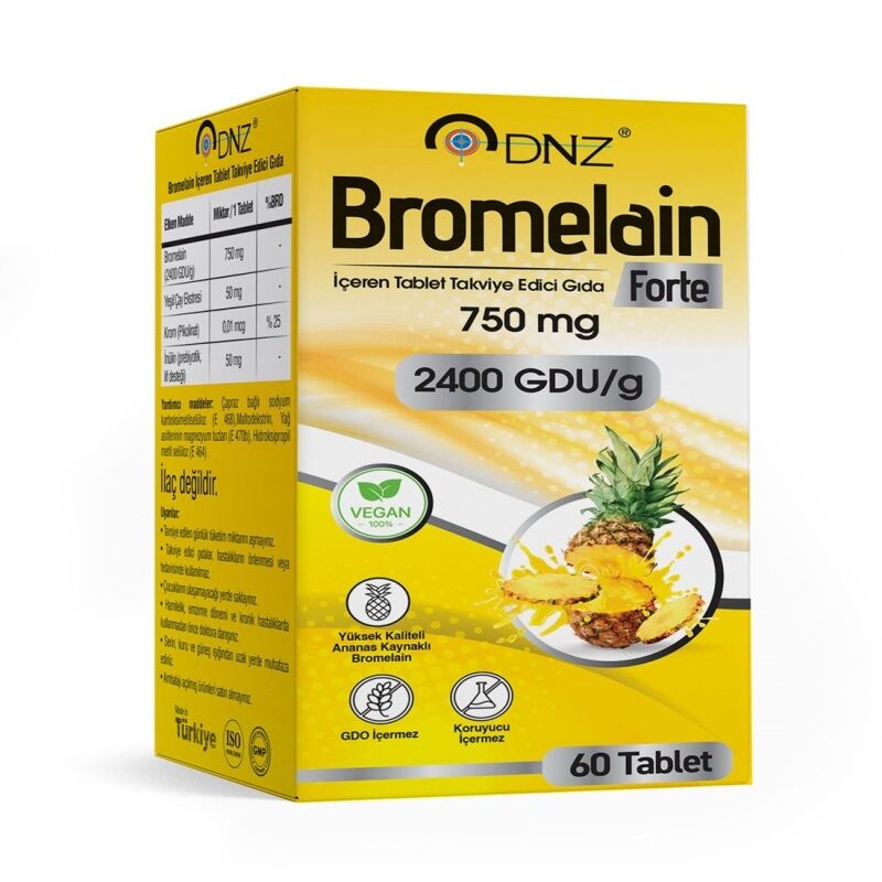 DNZ Bromelain Forte 750 mg 60 Tablet