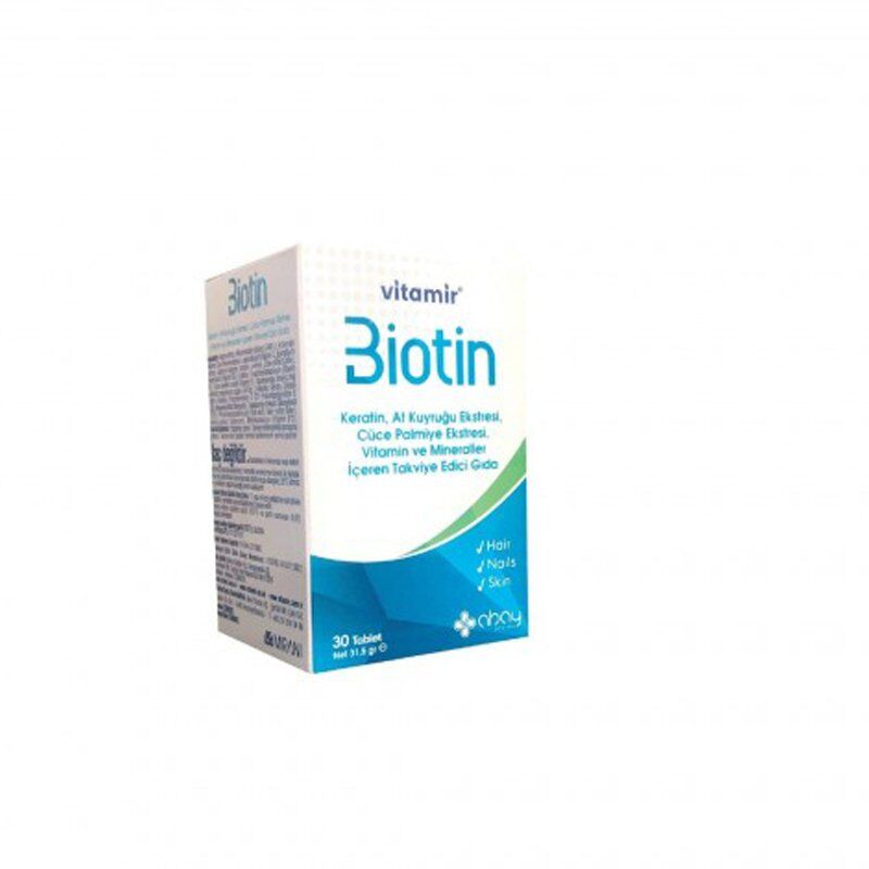Vitamir Biotin Vitamin ve Mineral 30 Tablet