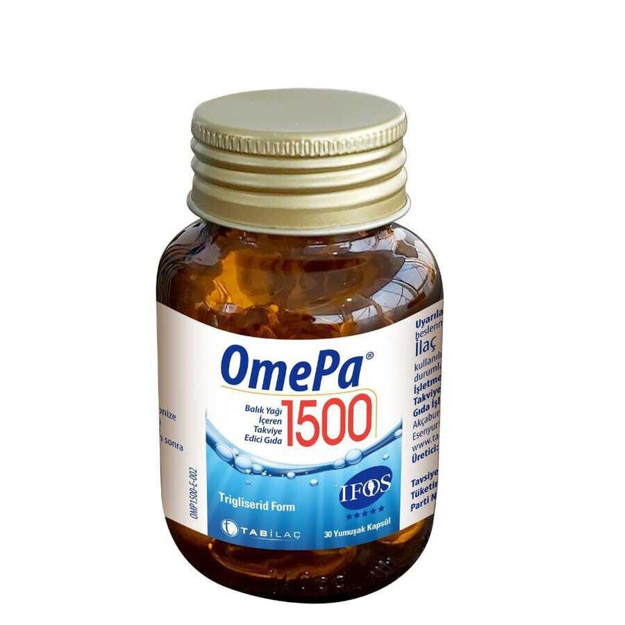 Omepa 1500 Yumuşak Kapsül 30 luk - Trigliserid Form