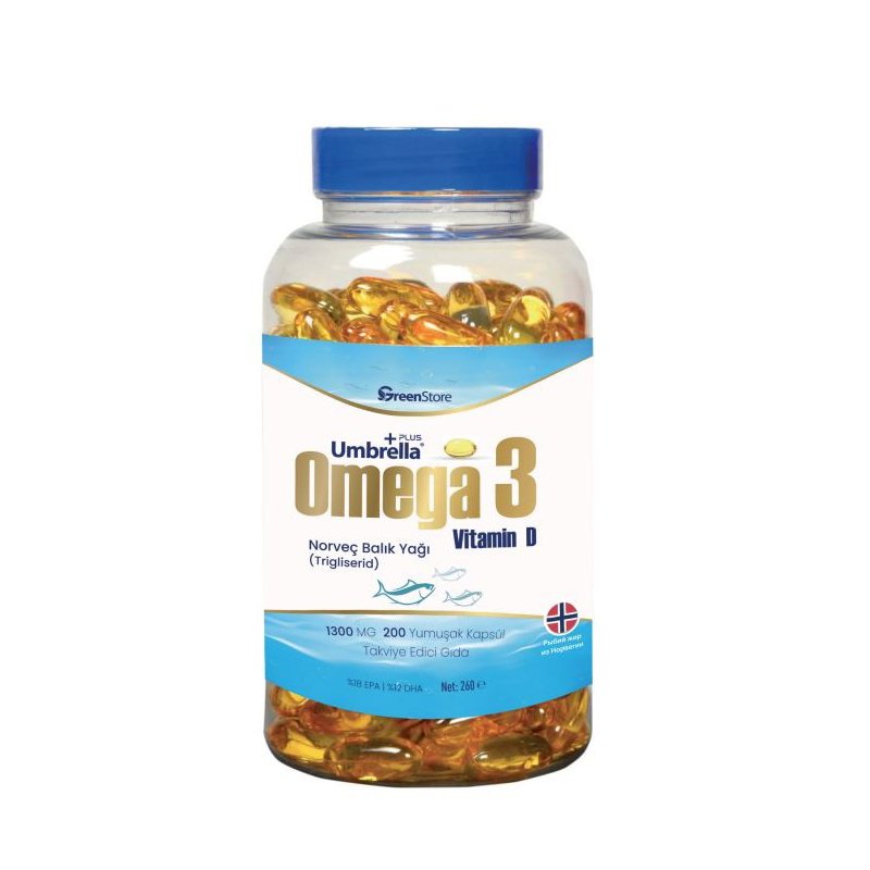 Umbrella Omega 3 Balık Yağı 200 Kapsül