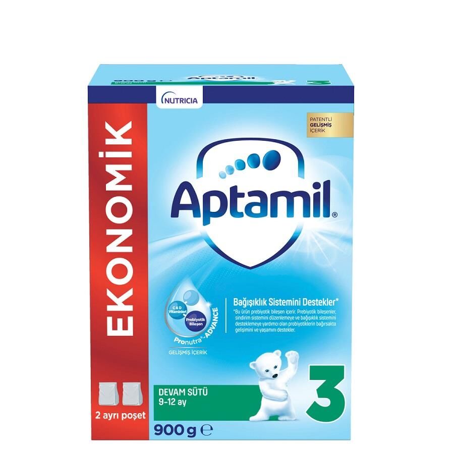 Aptamil 3 Bebek Devam Sütü 9-12 Ay 900gr