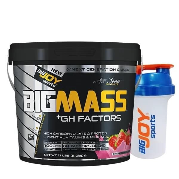 Bigjoy Sports BIGMASS Gainer GH FACTORS Çilek 5000g