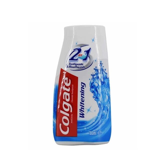 Colgate 2 in 1 Toothpaste & Mouthwash Whitening 100ml