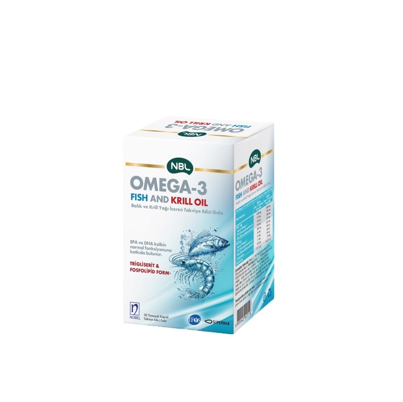 NBL Omega3 Fish/Krill Oil 50 Kapsül