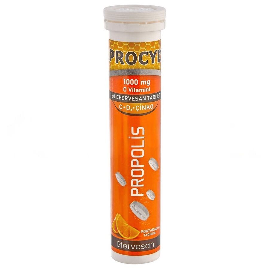 Procyl Propolis Vit C D Çinko 20 Efervesan Tablet