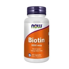 Now Biotin 5000 mcg 60 Kapsül
