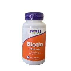 Now Biotin 5000 mcg 60 Kapsül