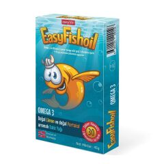 EasyFishOil Omega 3 Çiğnenebilir 30 Jelibon Tablet