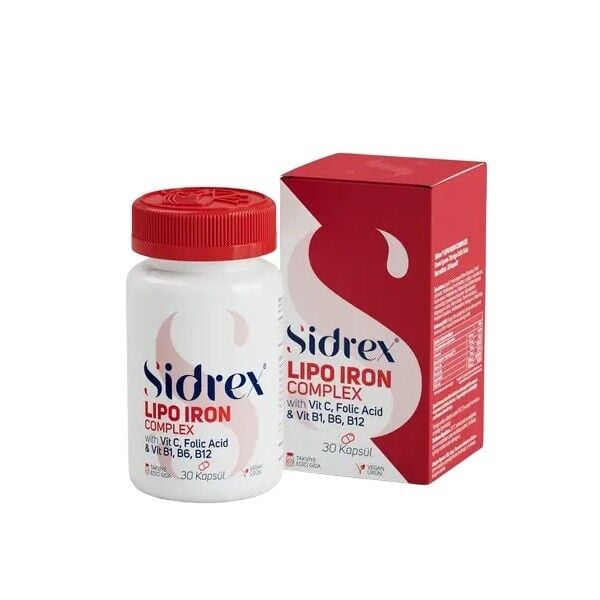 Sidrex LIPO IRON Complex 30 Kapsül