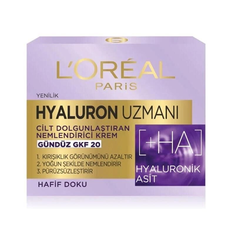Loreal Paris Hyaluron Uzmanı Cilt Dolgunlaştıran Nemlendirici Gündüz Kremi 50 ml