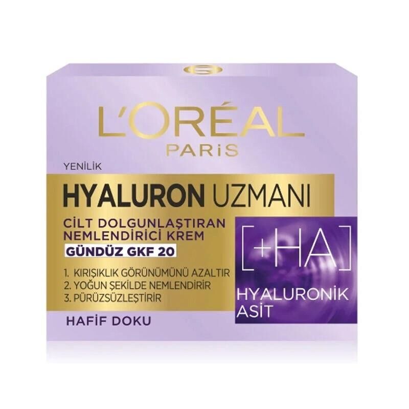 Loreal Paris Hyaluron Uzmanı Cilt Dolgunlaştıran Nemlendirici Gündüz Kremi 50 ml