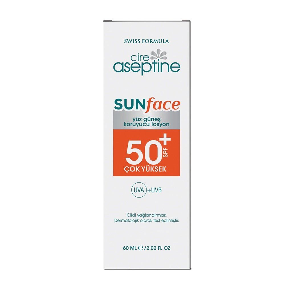 Cire Aseptine Yüz Güneş Koruyucu Losyonu SPF50+ 60ml