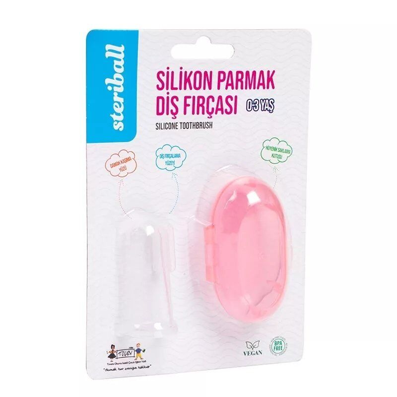 Steriball Hijyenik Silikon Parmak Fırça