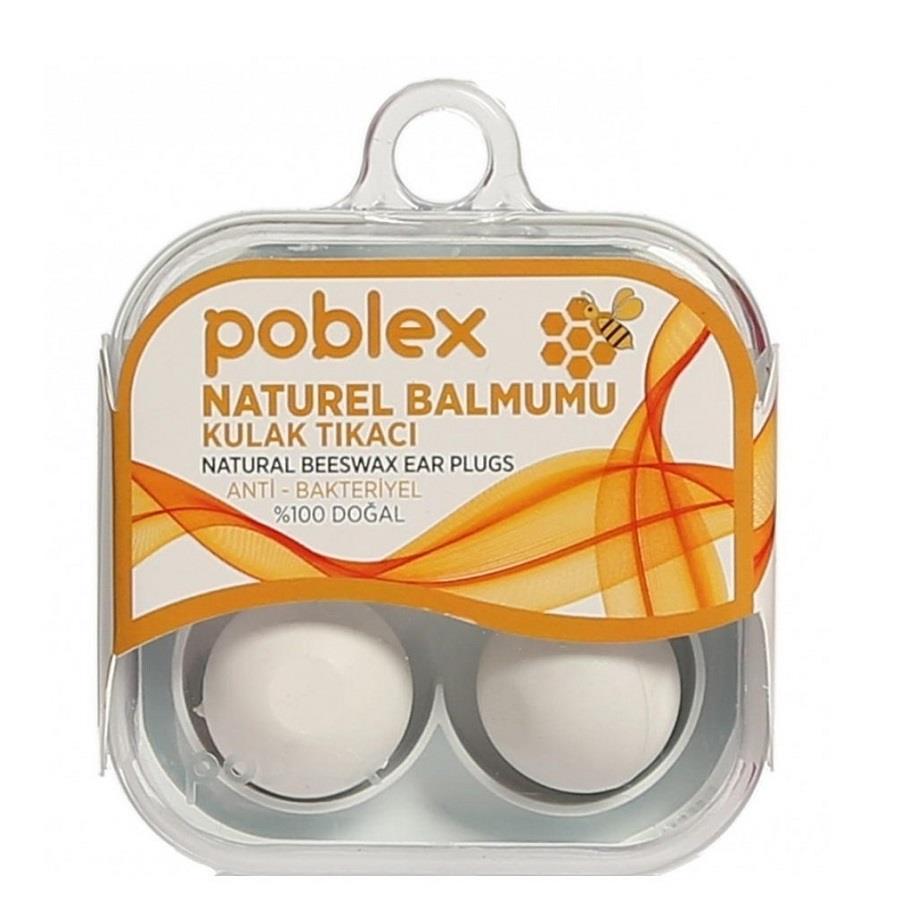 Poblex Naturel Balmumu Kulak Tıkacı 4 lü