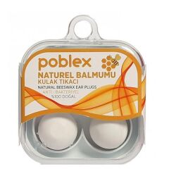 Poblex Naturel Balmumu Kulak Tıkacı 4 lü