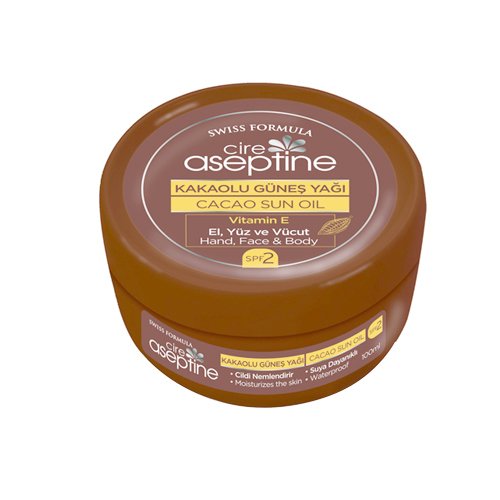 Cire Aseptine Kakaolu Güneş Yağı Krem SPF+2