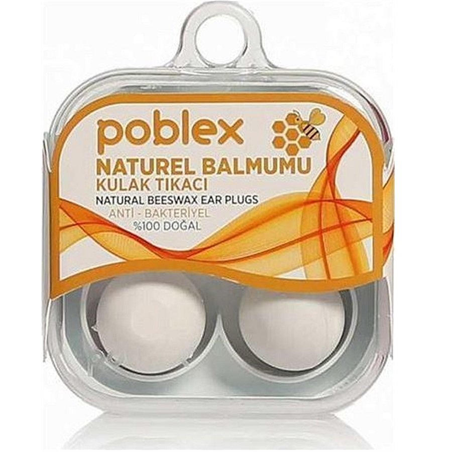 Poblex Naturel Balmumu Kulak Tıkacı 2 li