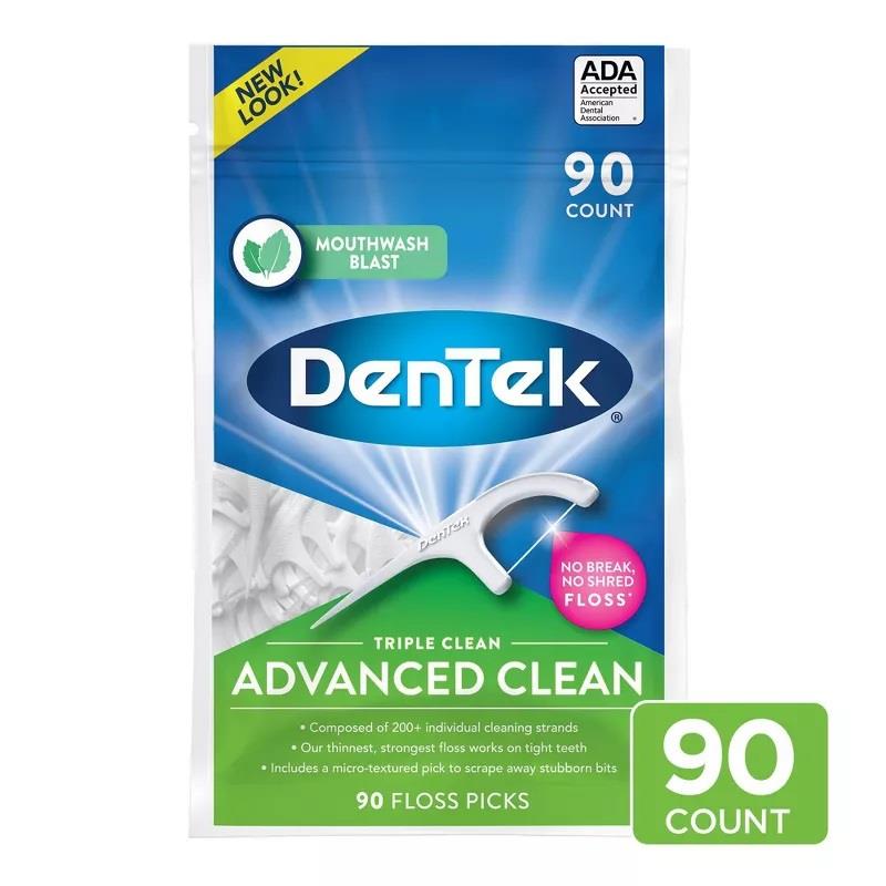 Dentek Triple Clean Floss Picks Fresh Mint 90lı