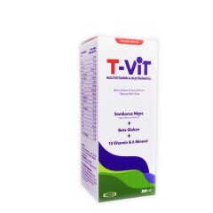 T-VIT Multivitamin ve Mineral Şurup 200ml