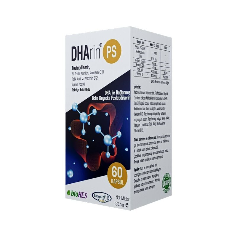 DHArin PS Fosfatidilserin 60 Kapsül