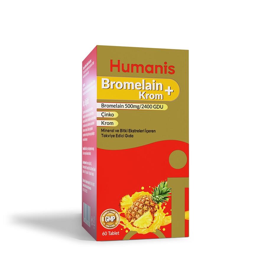 Humanis Bromelain + Krom 60 Tablet