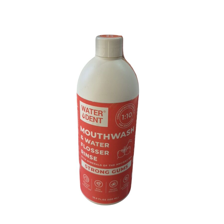 Waterdent Mouthwash Water Flosser Rinse Strong Gums 500 ml