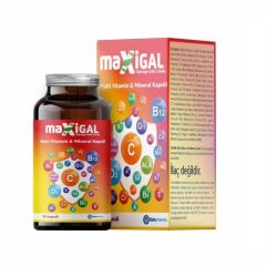 Maxigal Multi Vitamin Ve Mineral İçerikli Kapsül 30 lu